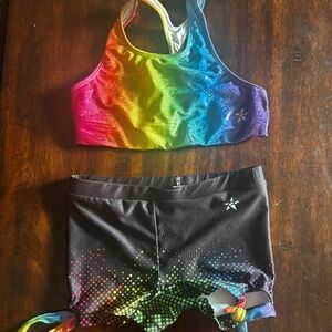 Rebel YL rainbow practice wear